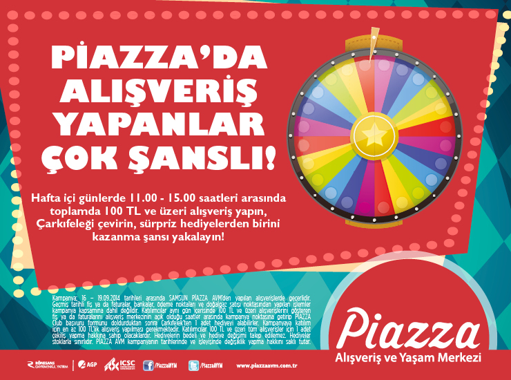 Piazza'da Alışveriş Yapanlar Çok Şanslı!