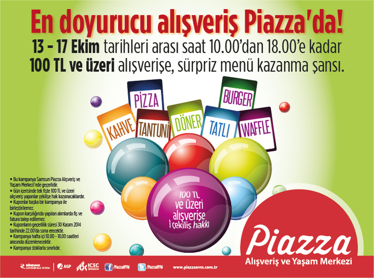 En Doyurucu Alışveriş Piazza'da