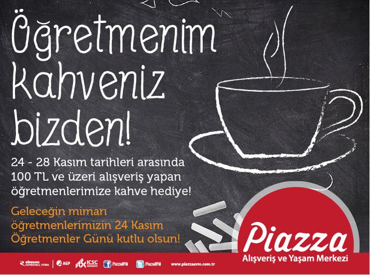 Öğretmenim Kahveniz Bizden!