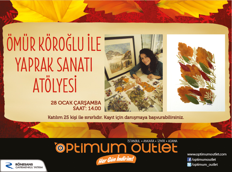 Ömür Köroğlu ile Yaprak Sanatı Atölyesi!