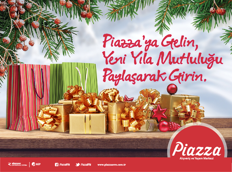 Piazza'ya Gelin, Yeni Yıla Mutluluğu Paylaşarak Girin.