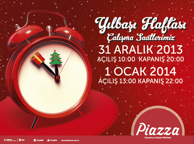 Yılbaşı Haftası Çalışma Saatlerimiz