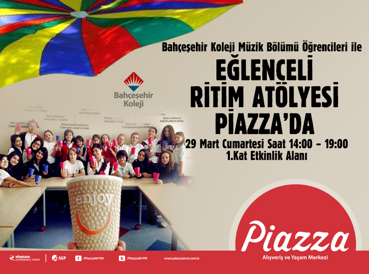 Eğlenceli Ritim Atölyesi Piazza'da
