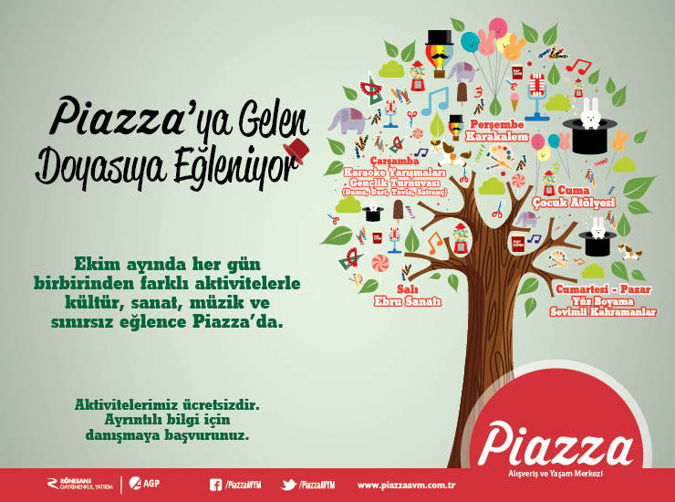 Piazza'ya Gelen Doyasıya Eğleniyor